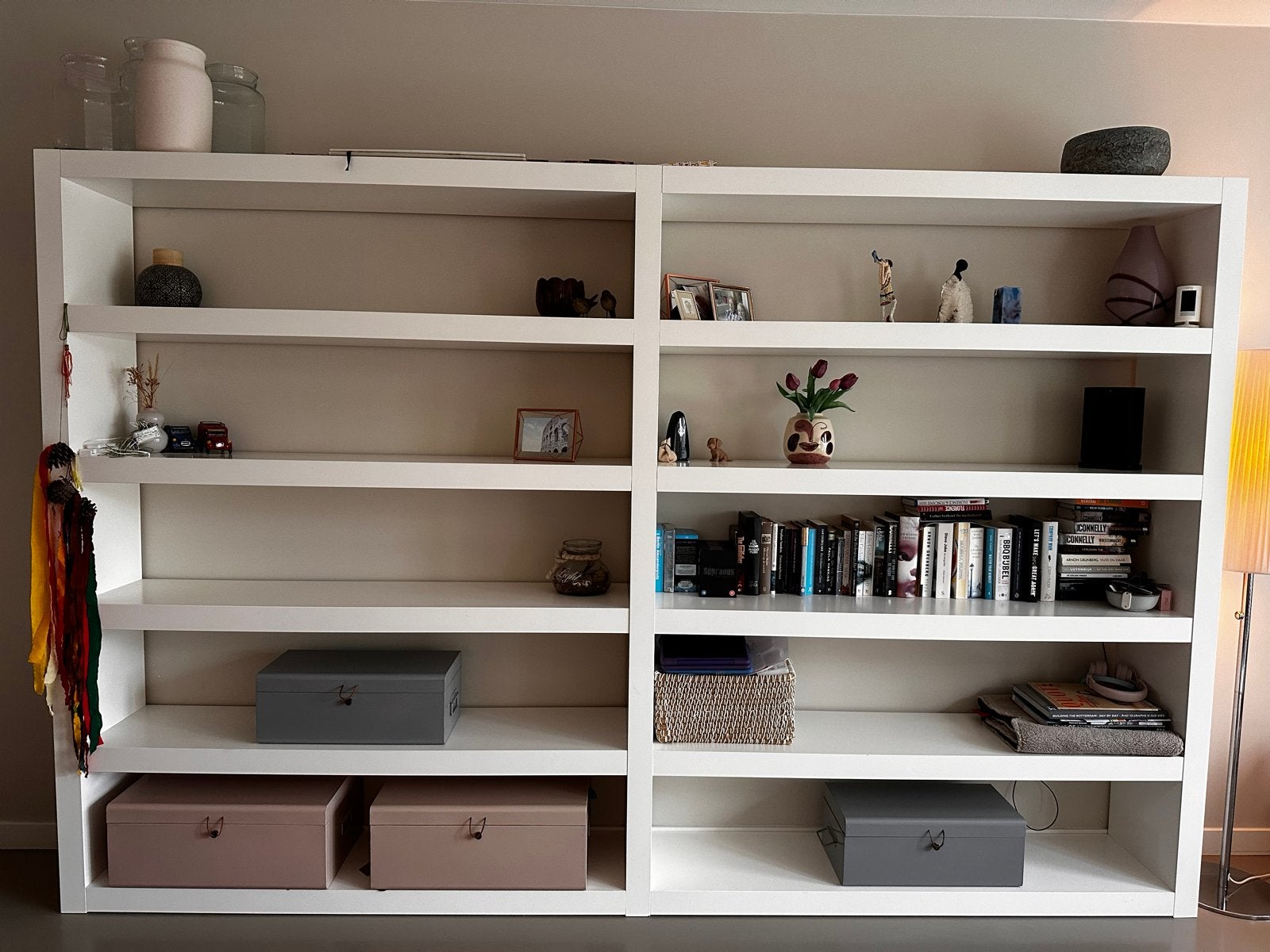 Grote witte kast van Paschen - Boekenkast/Opbergkast, Ophalen, Met plank(en), Gebruikt, 200 cm of meer