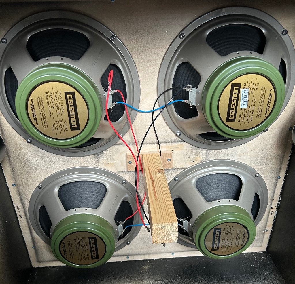 Set van 4x Celestion Greenbacks, Muziek en Instrumenten, Versterkers | Bas en Gitaar, Zo goed als nieuw, Gitaar, Minder dan 50 watt