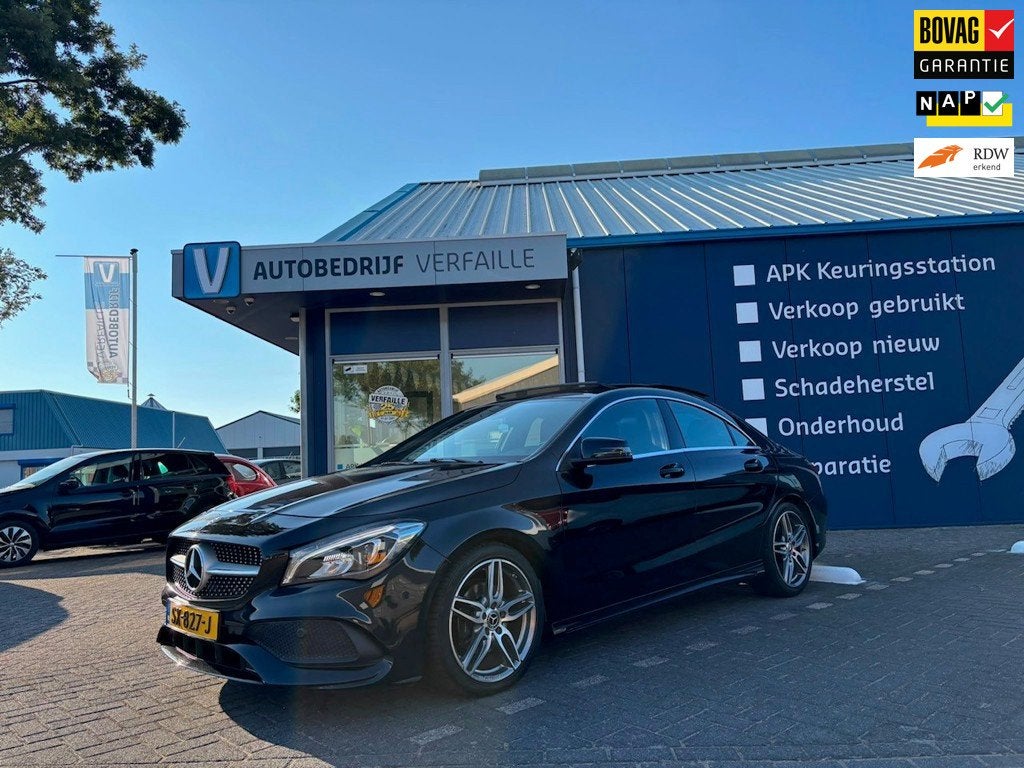 Mercedes-Benz CLA-klasse 180 Business Solution AMG, Auto's, Euro 6, 4 cilinders, 715 kg, Leder en Stof