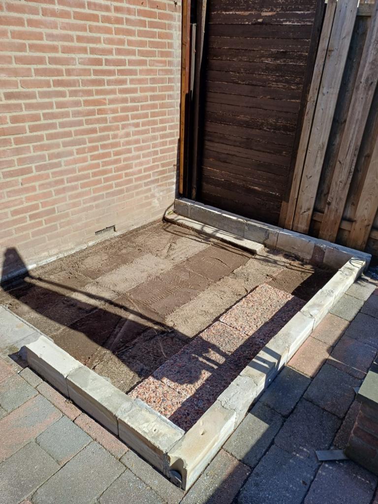 Gratis tuin tegels, Tuin en Terras, Ophalen, Gebruikt, Beton, Terrastegels