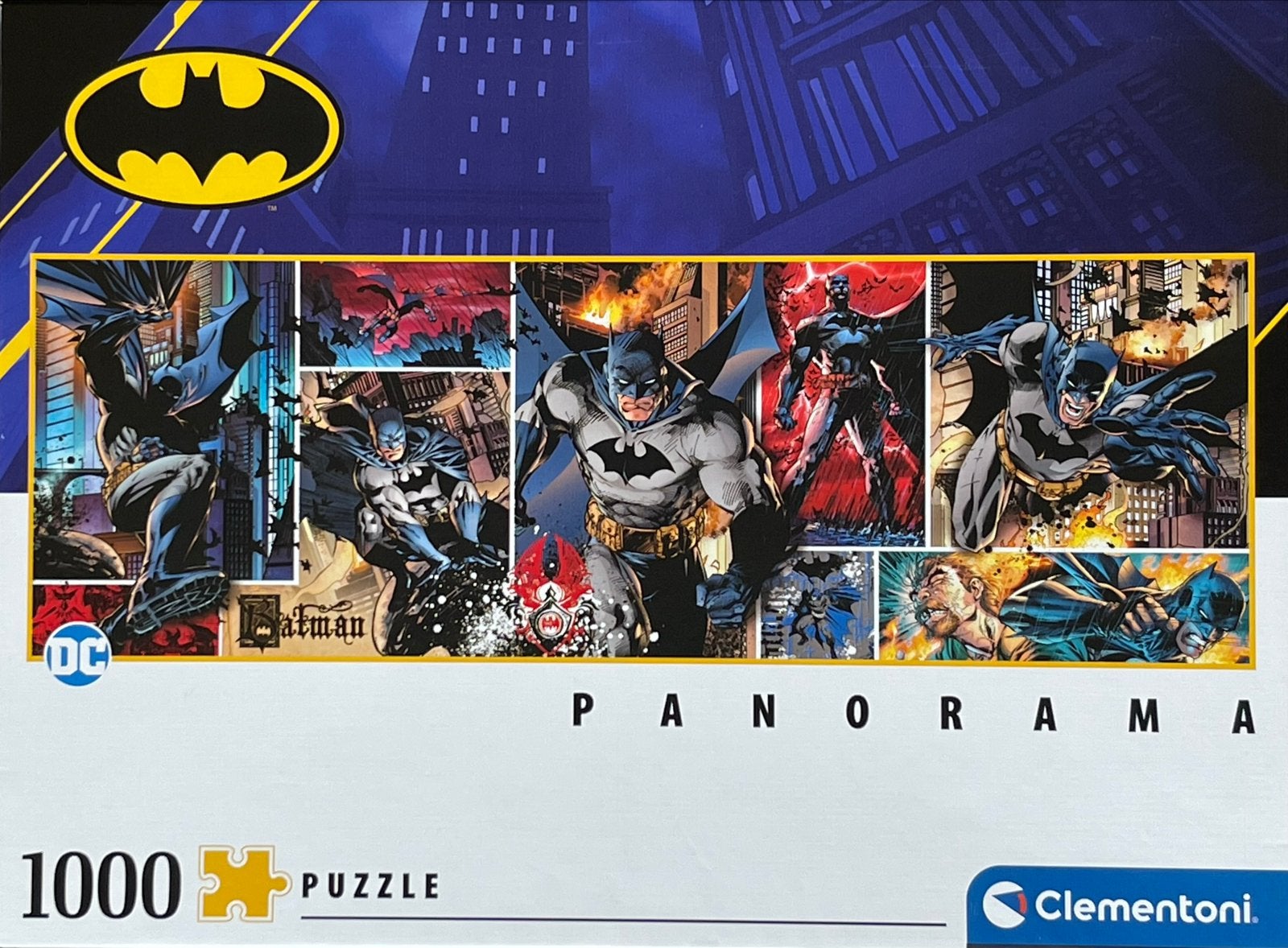 Clementoni Panorama legpuzzel 1000 stukjes Batman, Ophalen of Verzenden, 500 t/m 1500 stukjes, Zo goed als nieuw, Legpuzzel