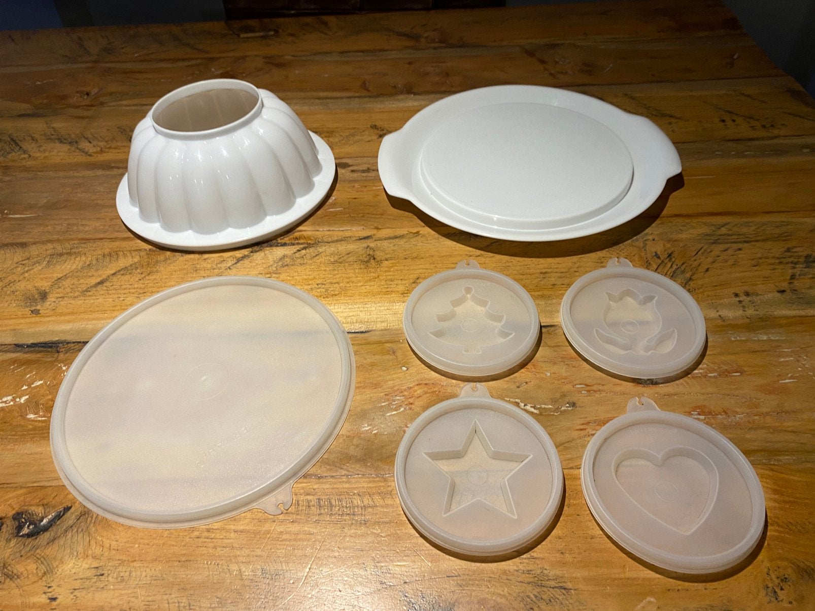 Tupperware puddingvorm, Ophalen of Verzenden, Zo goed als nieuw, Wit, Overige typen