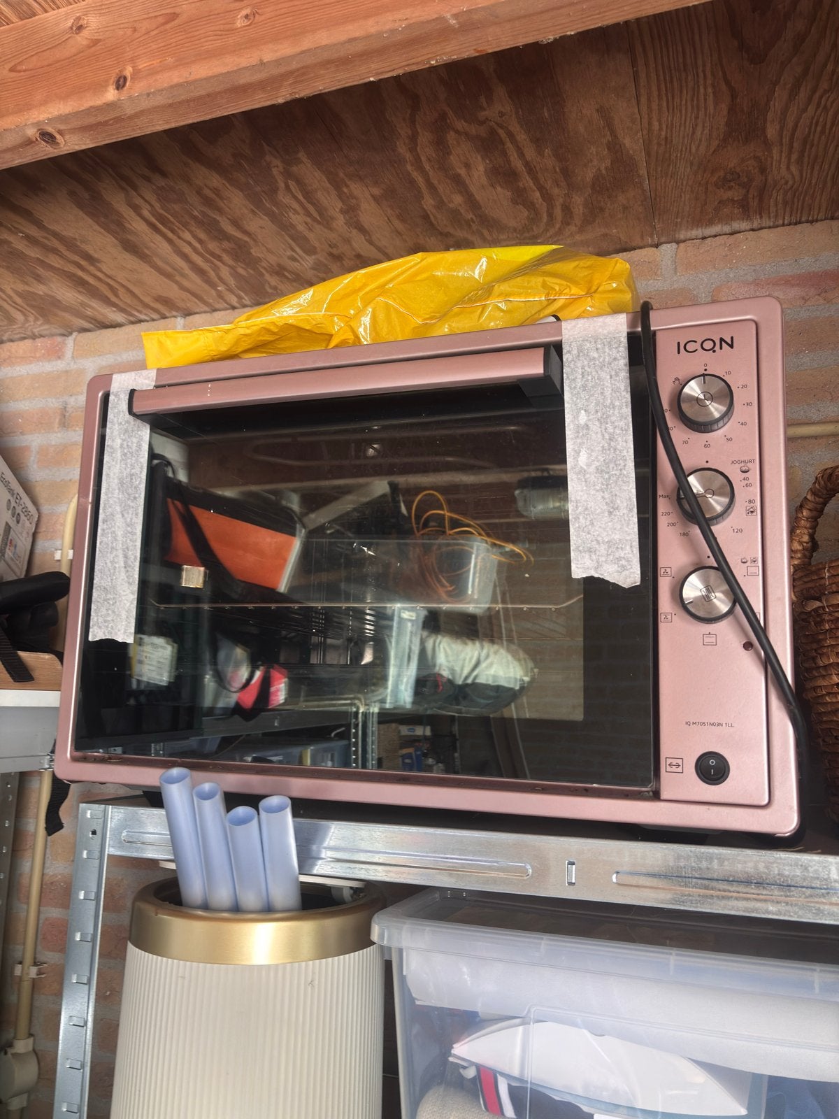 ICON Mini-oven Roségoud/Roze - Compact en Ruim, Ophalen, Minder dan 45 cm, Vrijstaand, Mini-oven