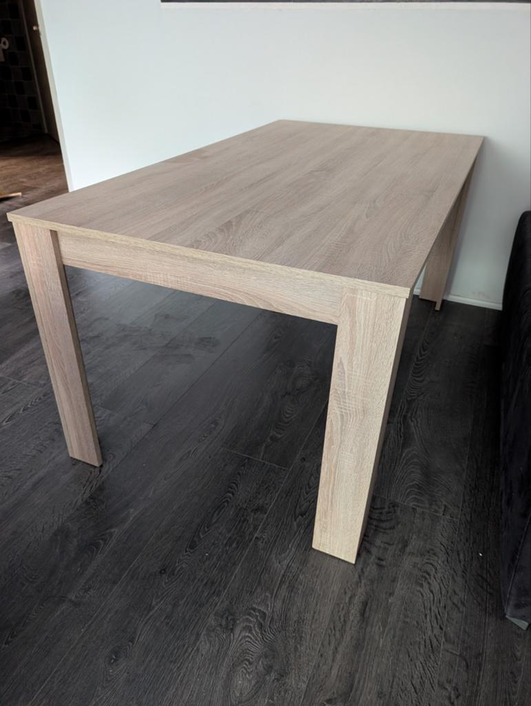 Eettafel Leen Bakker 90x160 - Robuust met klein defect, Ophalen, Gebruikt, 50 tot 100 cm, 150 tot 200 cm