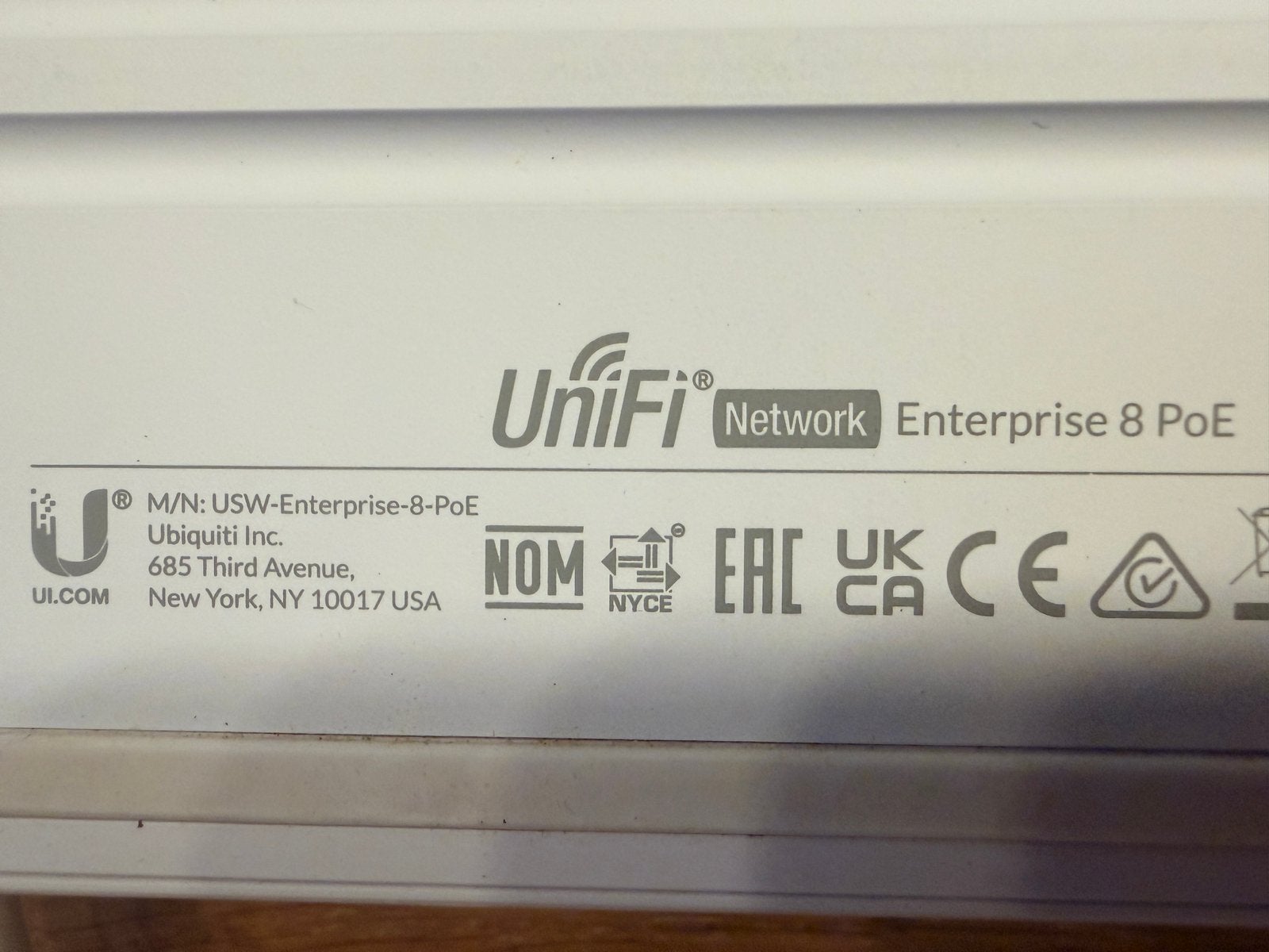 Ubiquiti UniFi Switch Enterprise 8 PoE, Computers en Software, Ophalen of Verzenden, Zo goed als nieuw