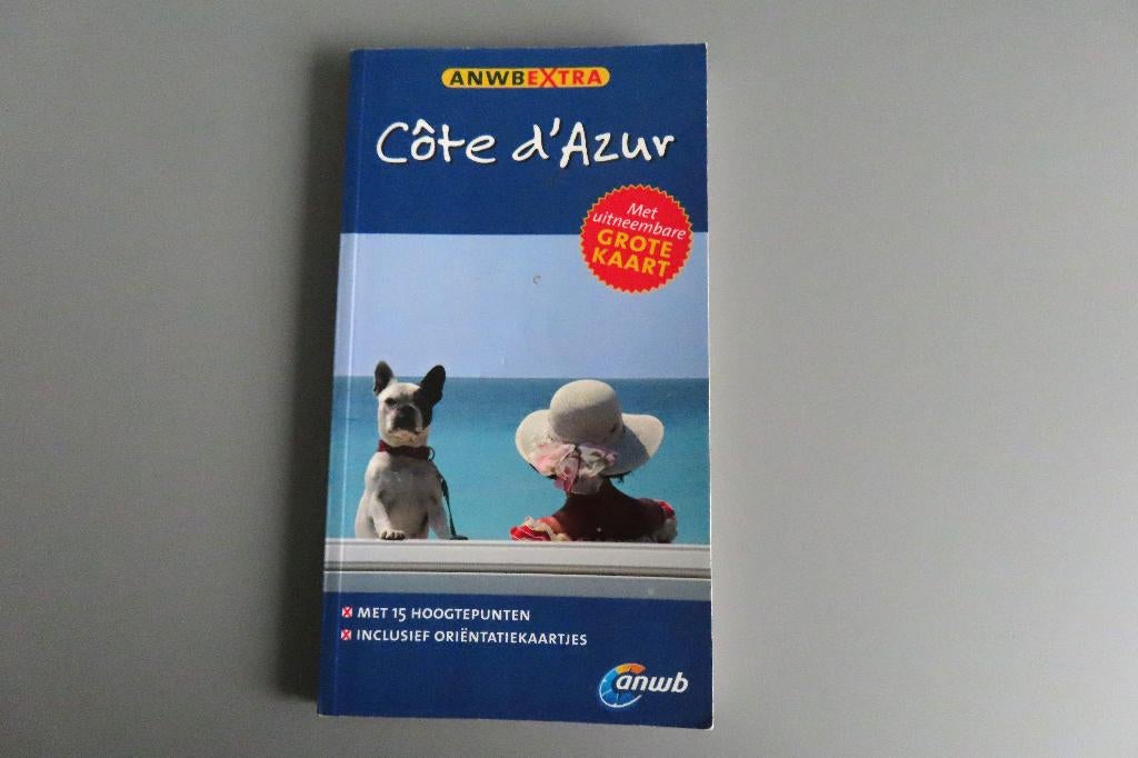 Cote d'Azur - ANWB extra - met uitneembare kaart, Europa, Ophalen of Verzenden, Zo goed als nieuw, Reisgids of -boek