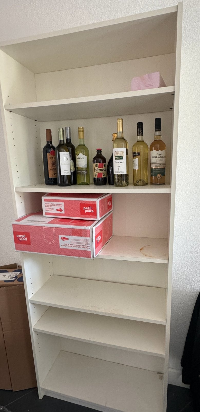 Witte boekenkast met verstelbare planken Ikea Billy, Huis en Inrichting, Kasten | Boekenkasten, Ophalen, Gebruikt, 200 cm of meer
