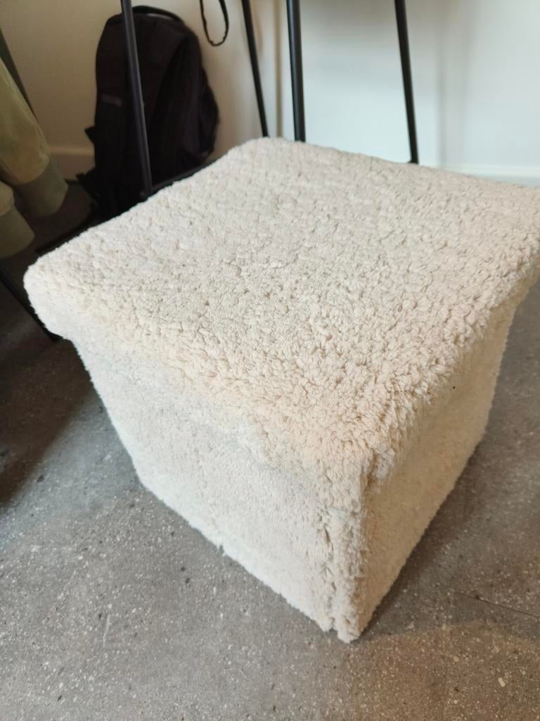 Poef met opbergfunctie, Ophalen, Minder dan 50 cm, Vierkant, Minder dan 50 cm