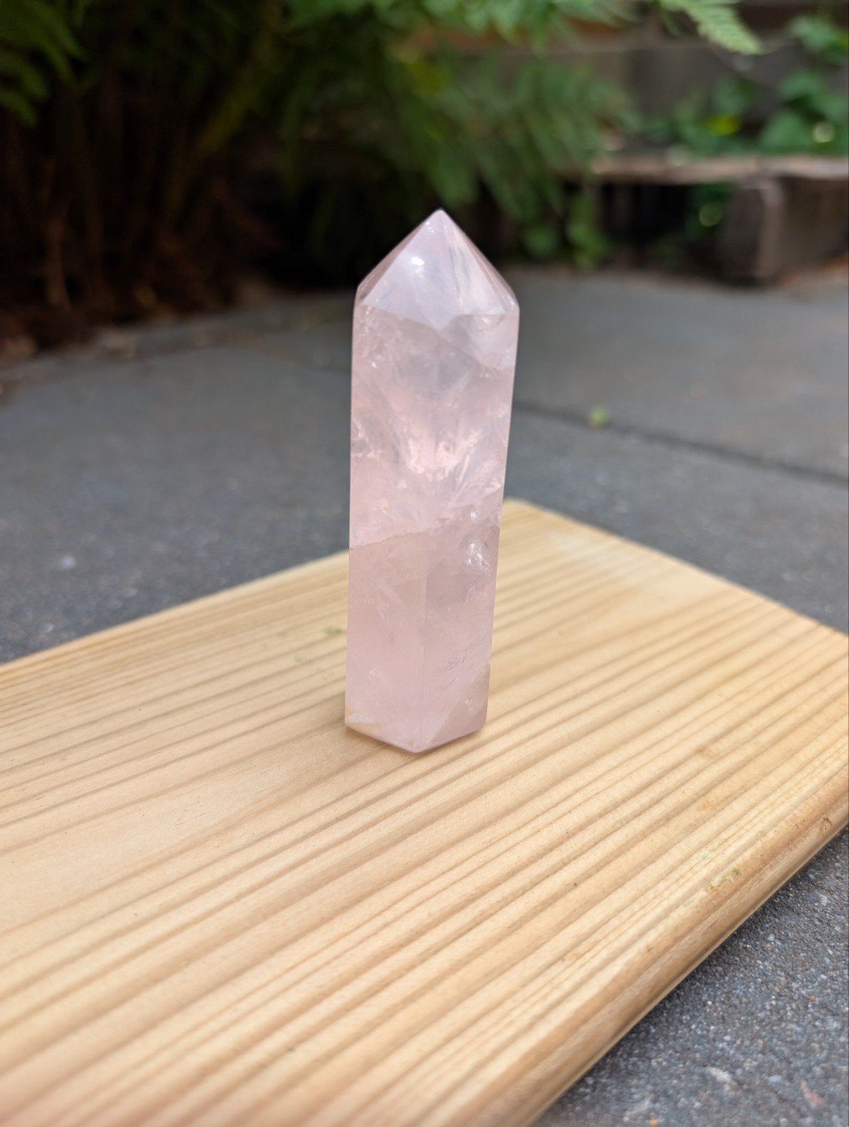Rozenkwarts Obelisk - Natuurlijke Kristal Decoratie, Ophalen of Verzenden