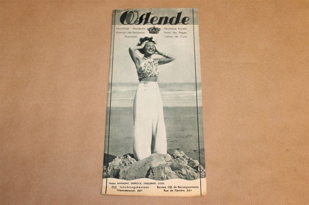 Prachtige oude brochure - Ostende België - Circa 1930, Ophalen of Verzenden, Zo goed als nieuw