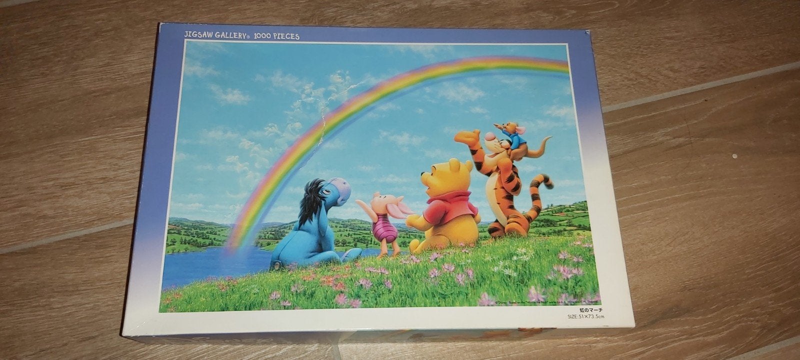 Tenyo Disney Winnie the Pooh puzzel 1000st, Ophalen of Verzenden, 500 t/m 1500 stukjes, Zo goed als nieuw, Legpuzzel
