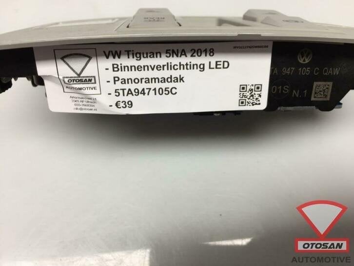vw tiguan 5na binnenverlichting led panoramadak 5ta947105c, Auto-onderdelen, Gebruikt, Volkswagen, Volkswagen AG, Berliner Ring 2
38440  Wolfsburg, DE