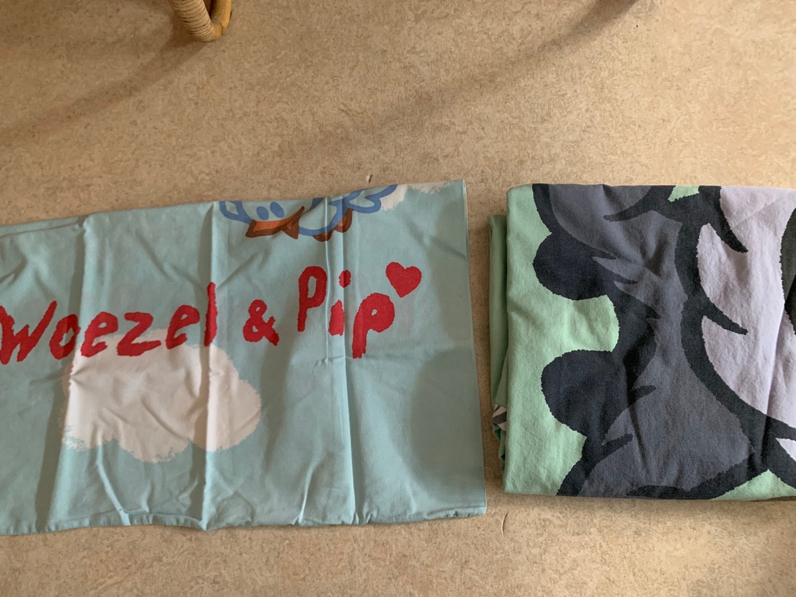 Peuterset: dekbed- en kussenhoes, Gebruikt, Ophalen of Verzenden, Jongetje of Meisje, Blauw