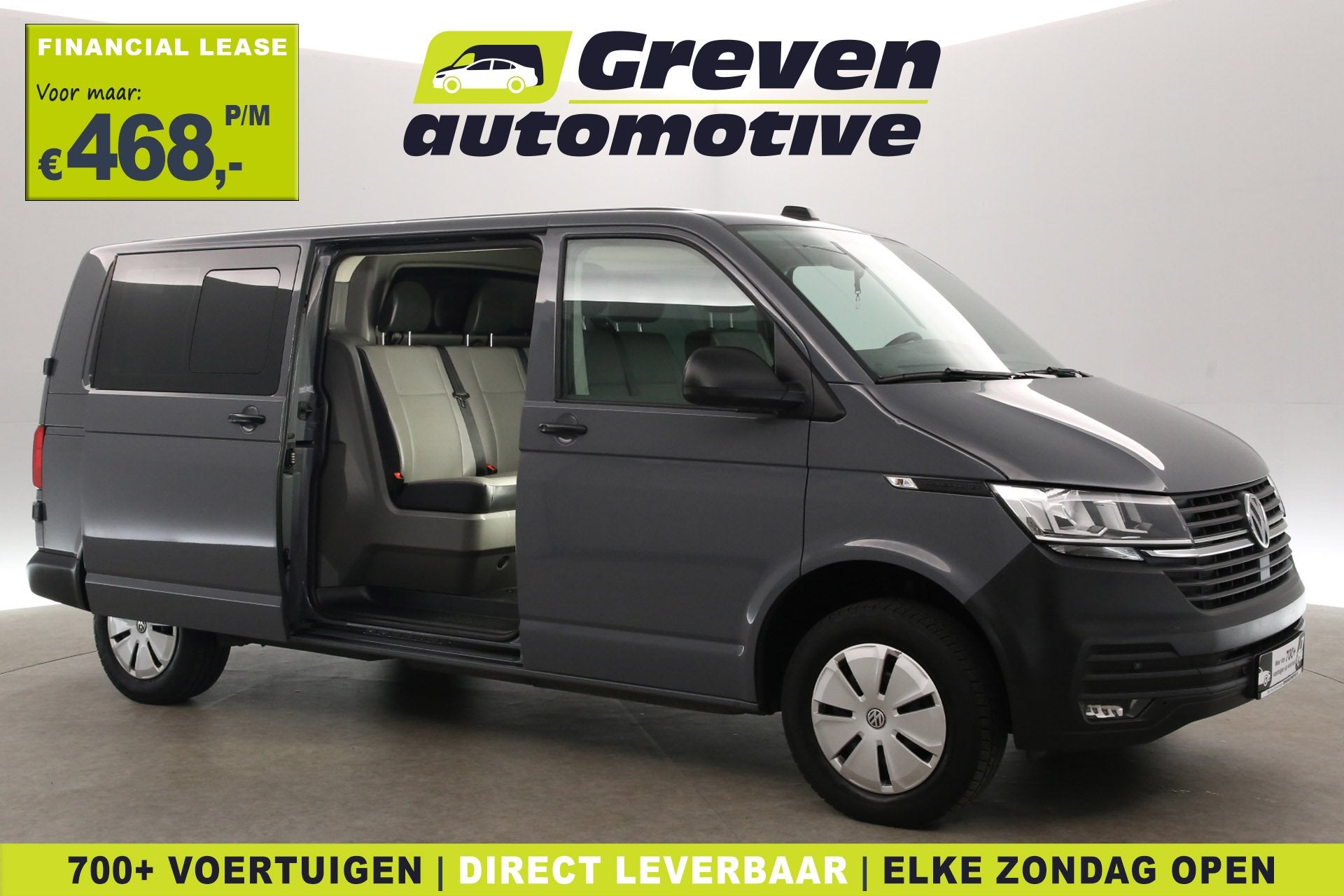Volkswagen Transporter 2.0 TDI L2H1 | DC | 6 Zits | Airco |, Auto's, 15 km/l, Gebruikt, Euro 6, 4 cilinders