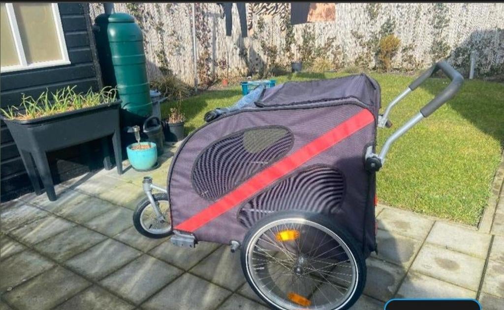 Honden loop/fiets kar, Ophalen