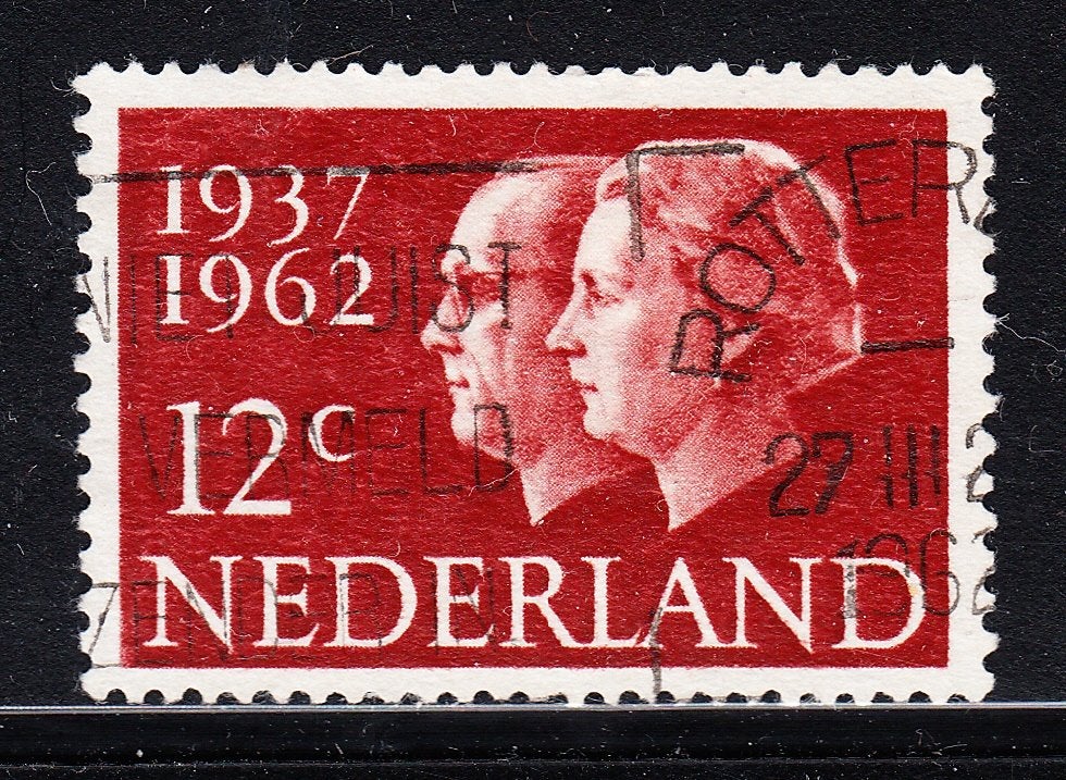 1242 - Nederland nvph 764 gestempeld , Zilveren huwelijk Jul, Postzegels en Munten, Postzegels | Nederland, Verzenden, Na 1940