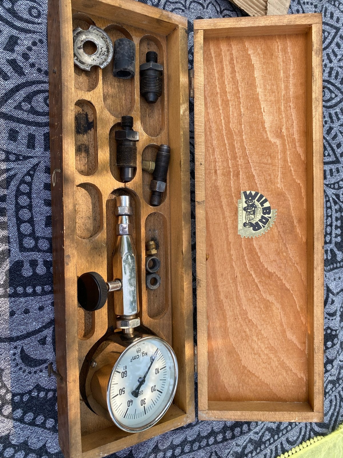 Vintage WILBÄR compressiemeter , compressie meter, Ophalen of Verzenden