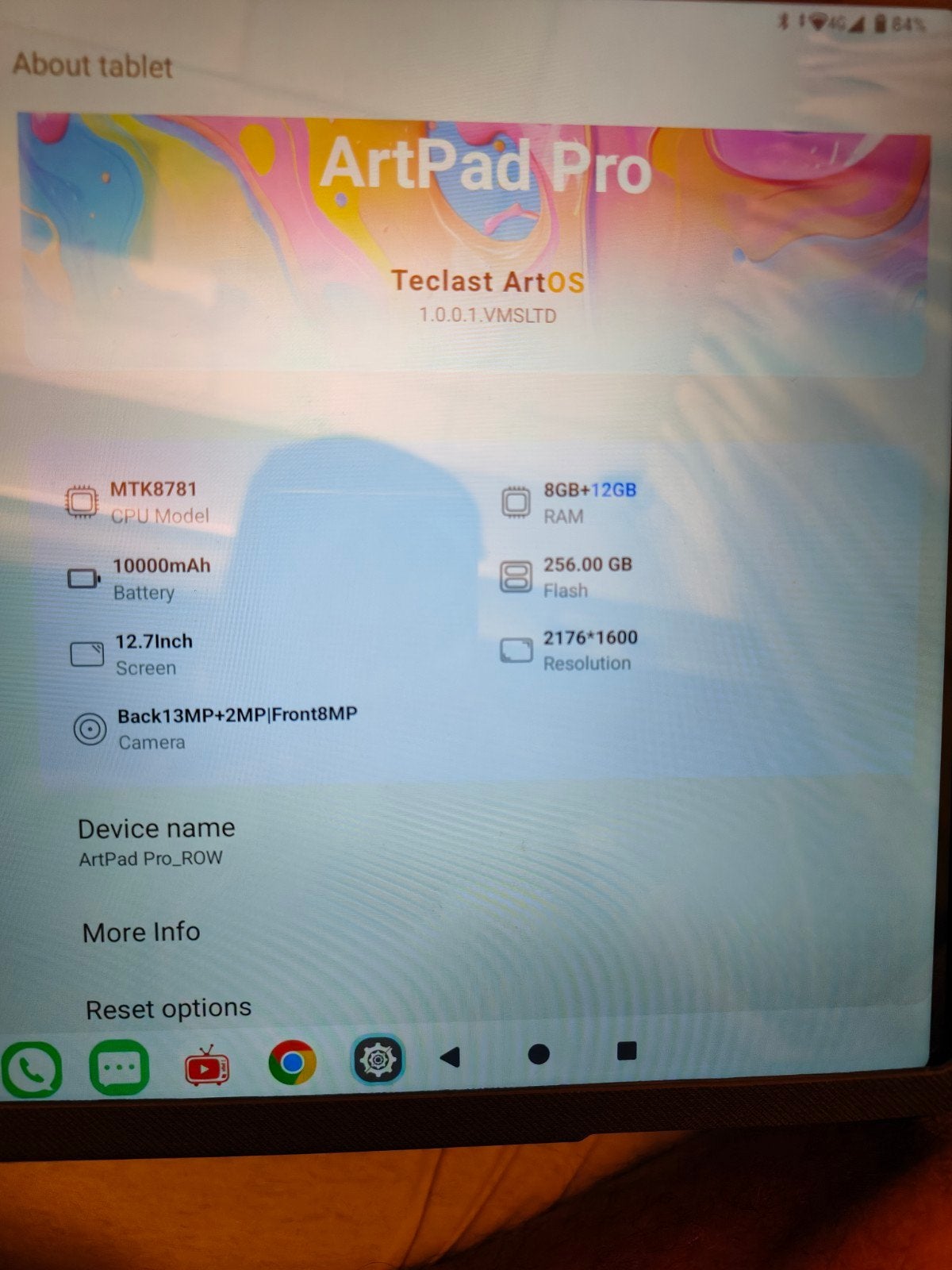 Teclast ArtPad Pro 12.7 inch Android Tablet 256GB, Computers en Software, Android Tablets, Ophalen of Verzenden