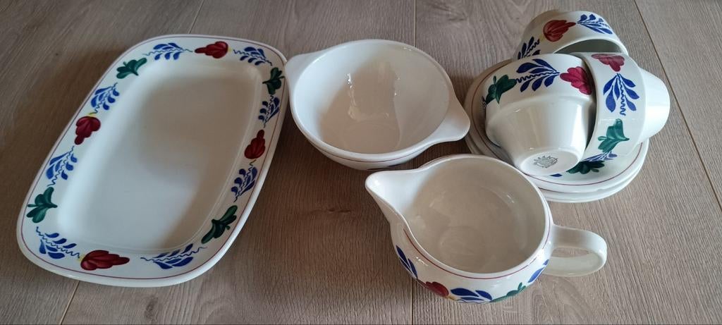 Boch Franse Boerenbont Serviesdelen - Royal Boch, Huis en Inrichting, Keuken | Servies, Gebruikt, Overige typen, Ophalen of Verzenden