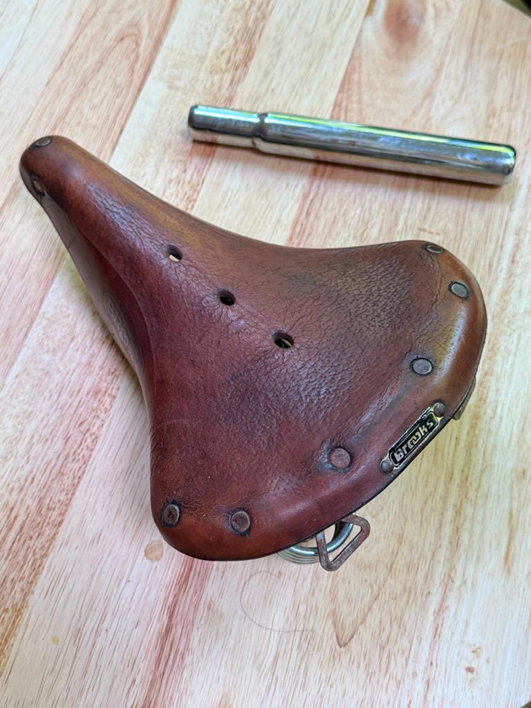 Brooks Saddle Genuine Leather, Verzenden, Gebruikt, Zadel, Leer