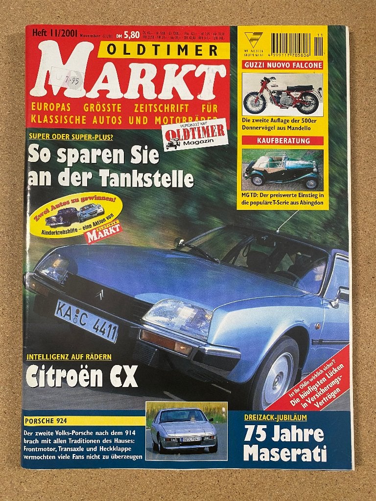Oldtimer Markt 11 2001 Duits, Verzenden, Gelezen, Algemeen