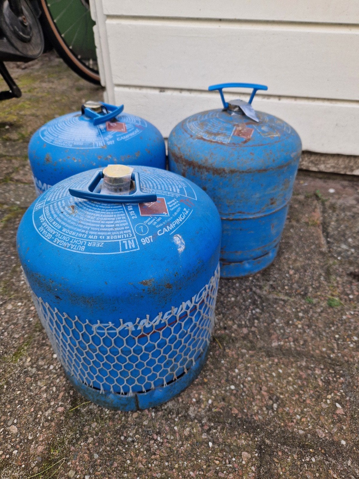 Campingaz gasflessen 3x 907, Caravans en Kamperen, Kampeeraccessoires, Ophalen, Gebruikt