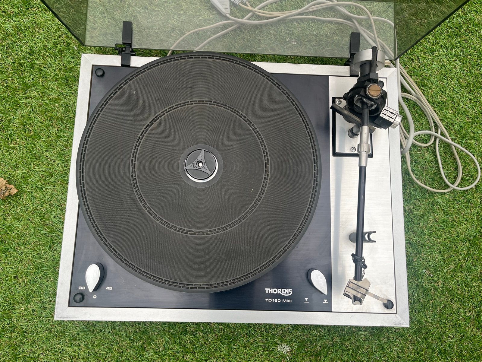 Thorens TD160 MKII Platenspeler - Klassieke Hifi, Audio, Tv en Foto, Platenspelers, Ophalen of Verzenden, Gebruikt, Platenspeler