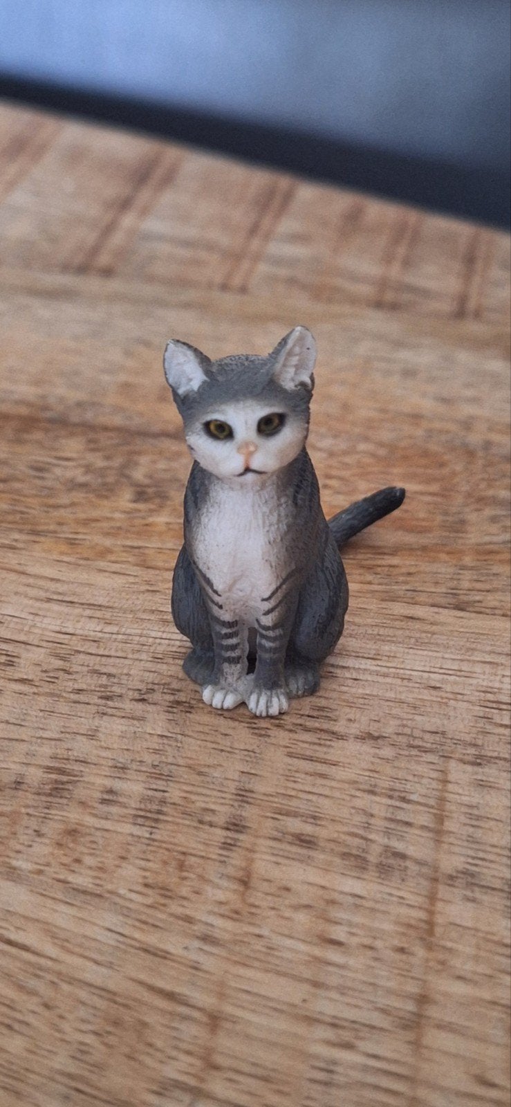 Schleich Kat Grijs/Wit 13771 - Nieuwstaat, Ophalen of Verzenden, Zo goed als nieuw, Jongen of Meisje