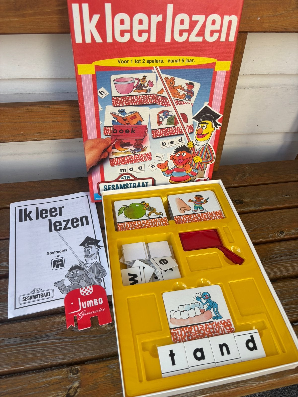 Vintage Sesamstraat ik leer lezen | Bert en Ernie Jumbo, Ophalen of Verzenden