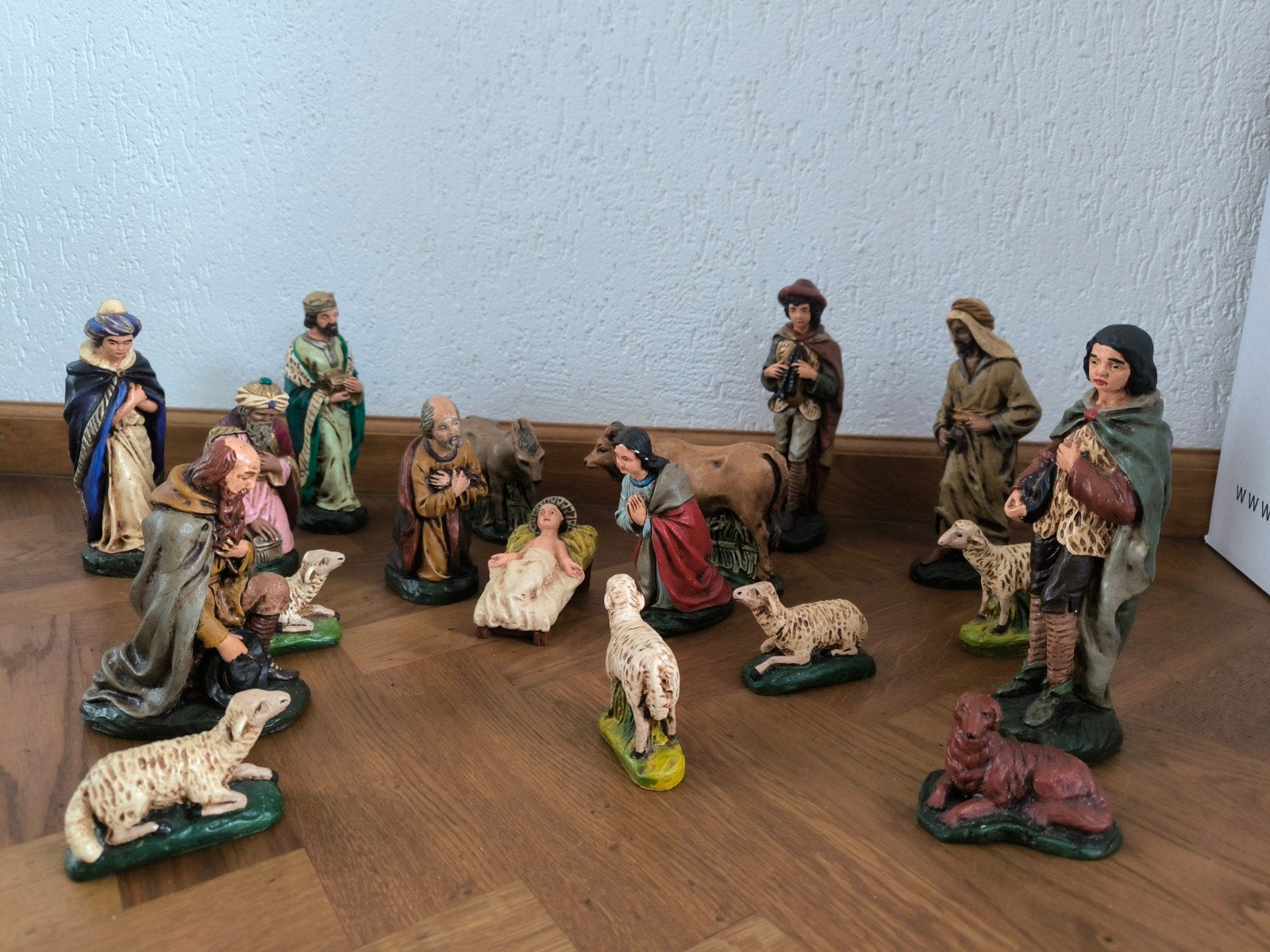 Complete Kerststal Beeldenset, Ophalen, Gebruikt
