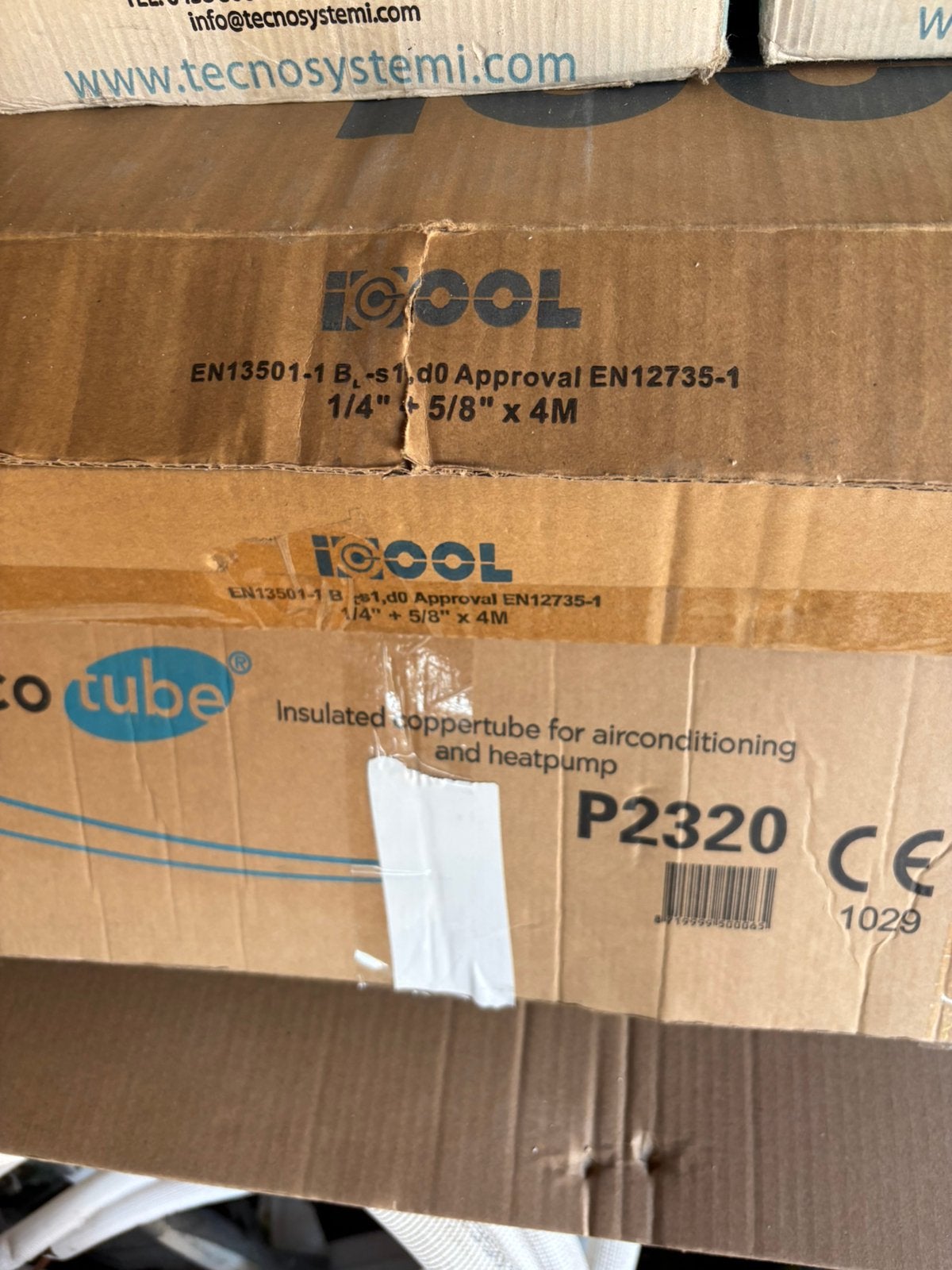 Airco leiding verschillende maten en lengtes, Witgoed en Apparatuur, Airco's, Ophalen, Wandairco, 3 snelheden of meer