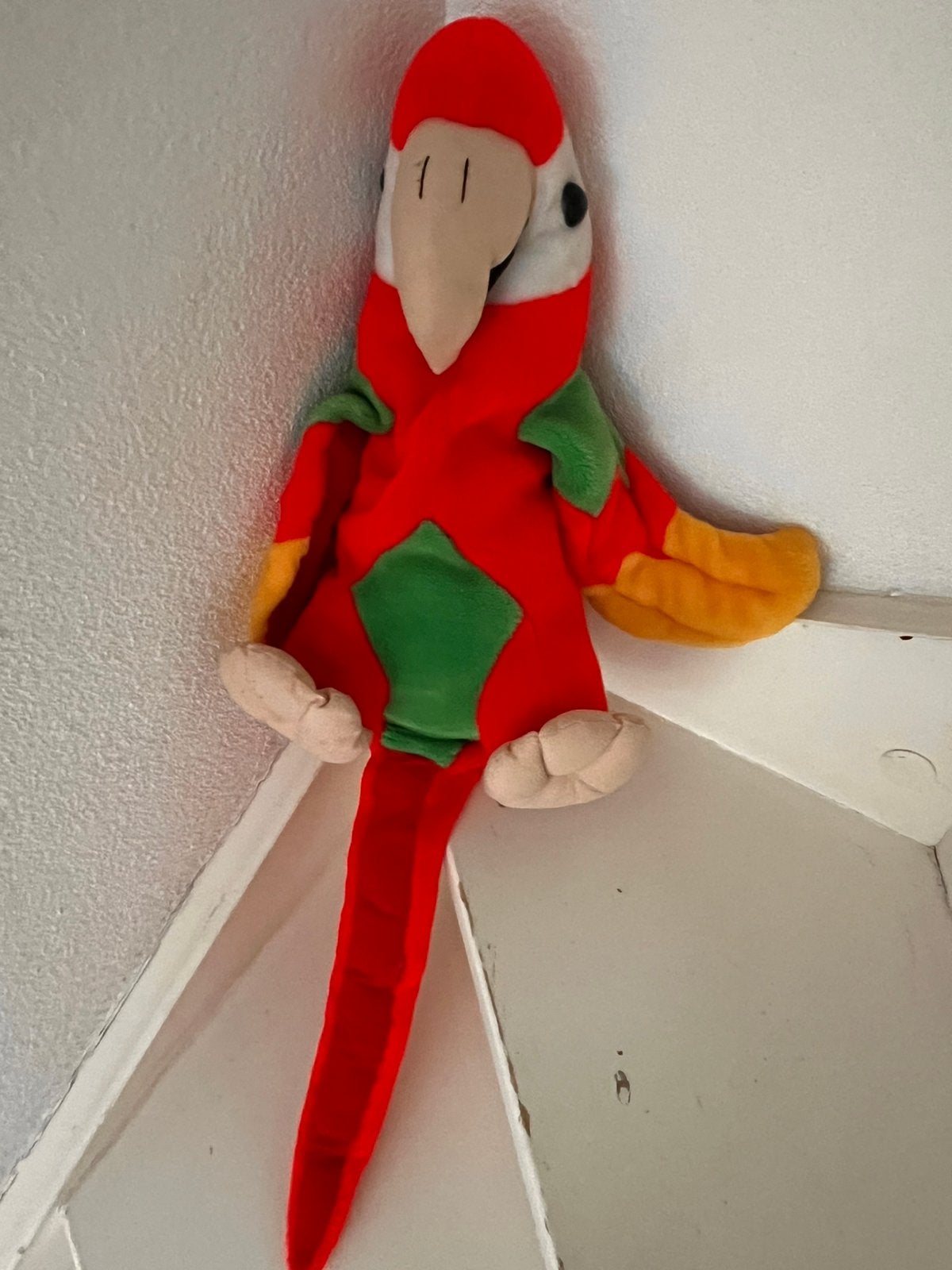 Knuffel papegaai, Ophalen of Verzenden, Gebruikt, Overige typen, Middelgroot (20 tot 80 cm)