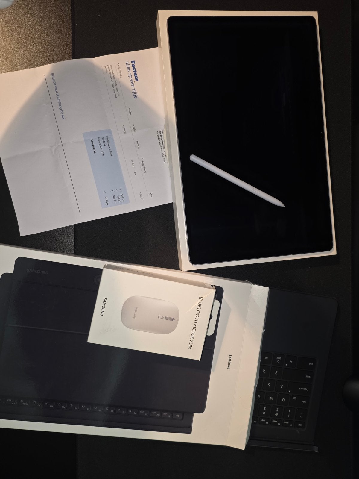 Samsung tab s10 ultra 256gb + buds 3 pro+keyboard cover+muis, Computers en Software, Android Tablets, 13 inch of meer, S10 ultra