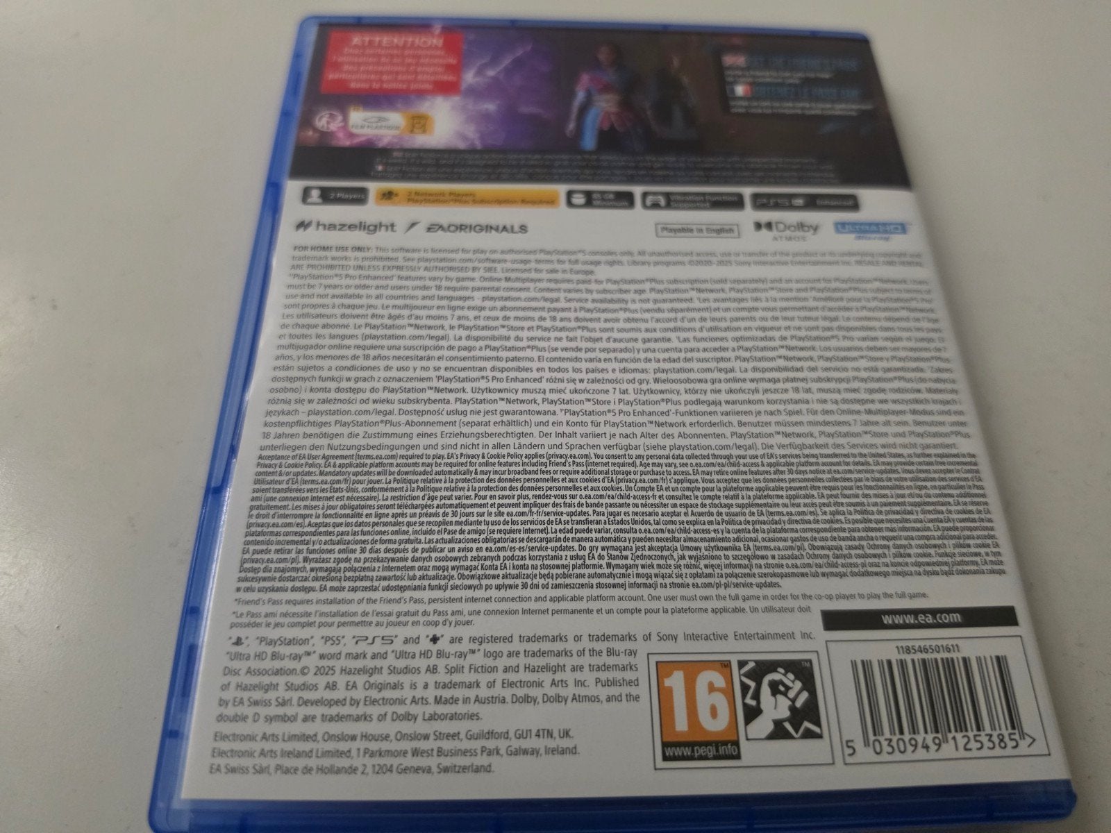 Split Fiction PS5 - Nieuwstaat, Co-op Avontuur Lees Goed, Spelcomputers en Games, Games | Sony PlayStation 5, Avontuur en Actie