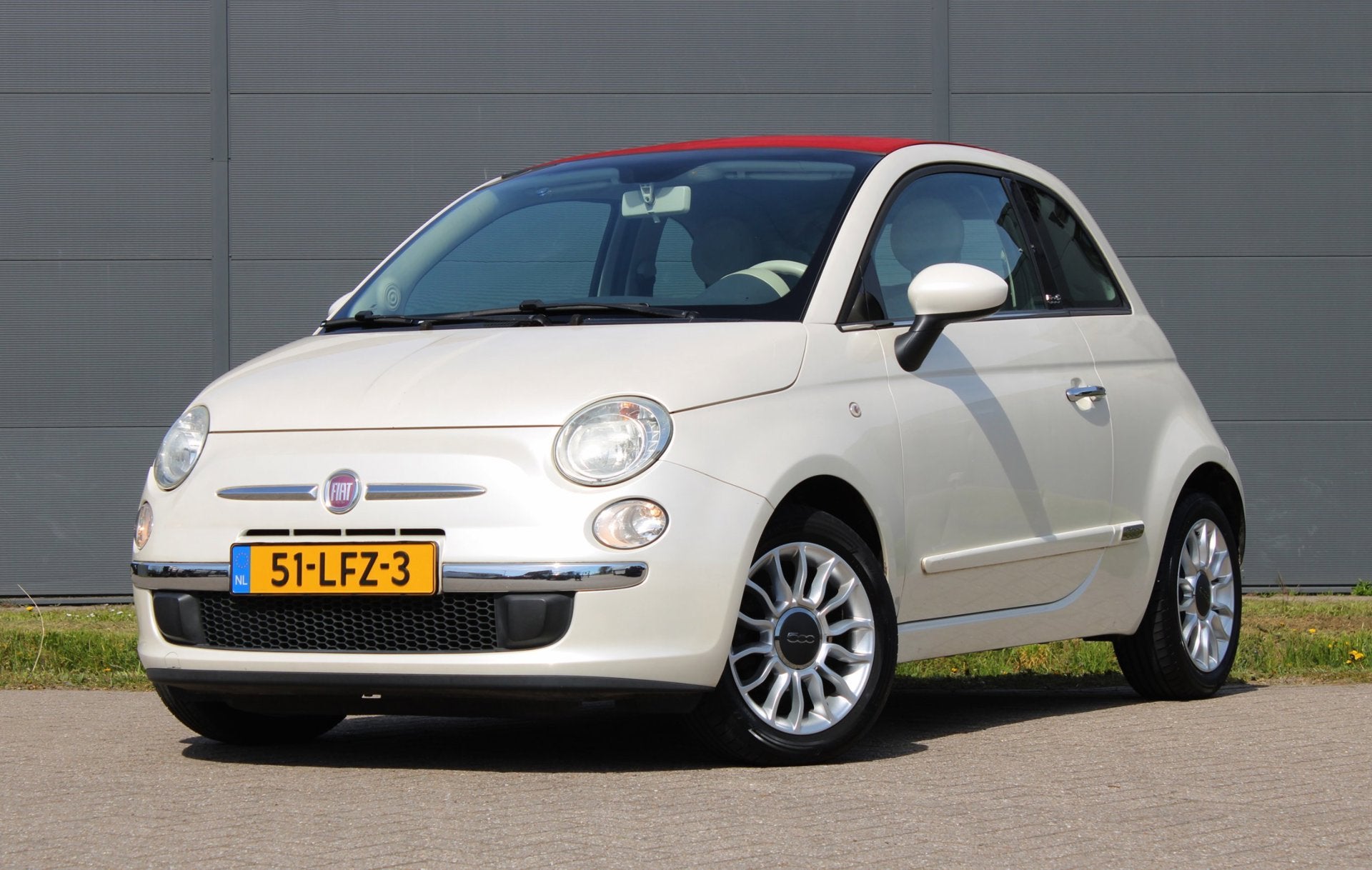 Fiat 500 C 1.2 Lounge Automaat Bluetooth Cabrio NweDistribut, Auto's, Fiat, Euro 5, Stof, Gebruikt, Cabriolet