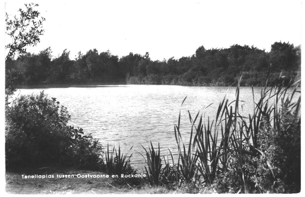 967115 Tussen Oostvoorne en Rockanje Zeeland Tenellaplas, Ophalen of Verzenden, 1960 tot 1980, Gelopen, Zeeland