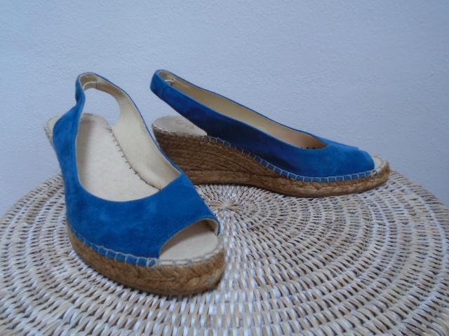 Fred de la Bretoniere blauwe sandalen wedges sleehak 37, Kleding | Dames, Schoenen, Fred de la Bretoniere, Blauw, Zo goed als nieuw