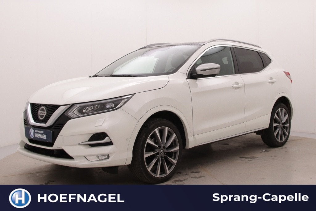 Nissan Qashqai 1.3 DIG-T Tekna + | Trekhaak | Panodak | Adap, Auto's, Gebruikt, Zwart, 4 cilinders, 1290 kg