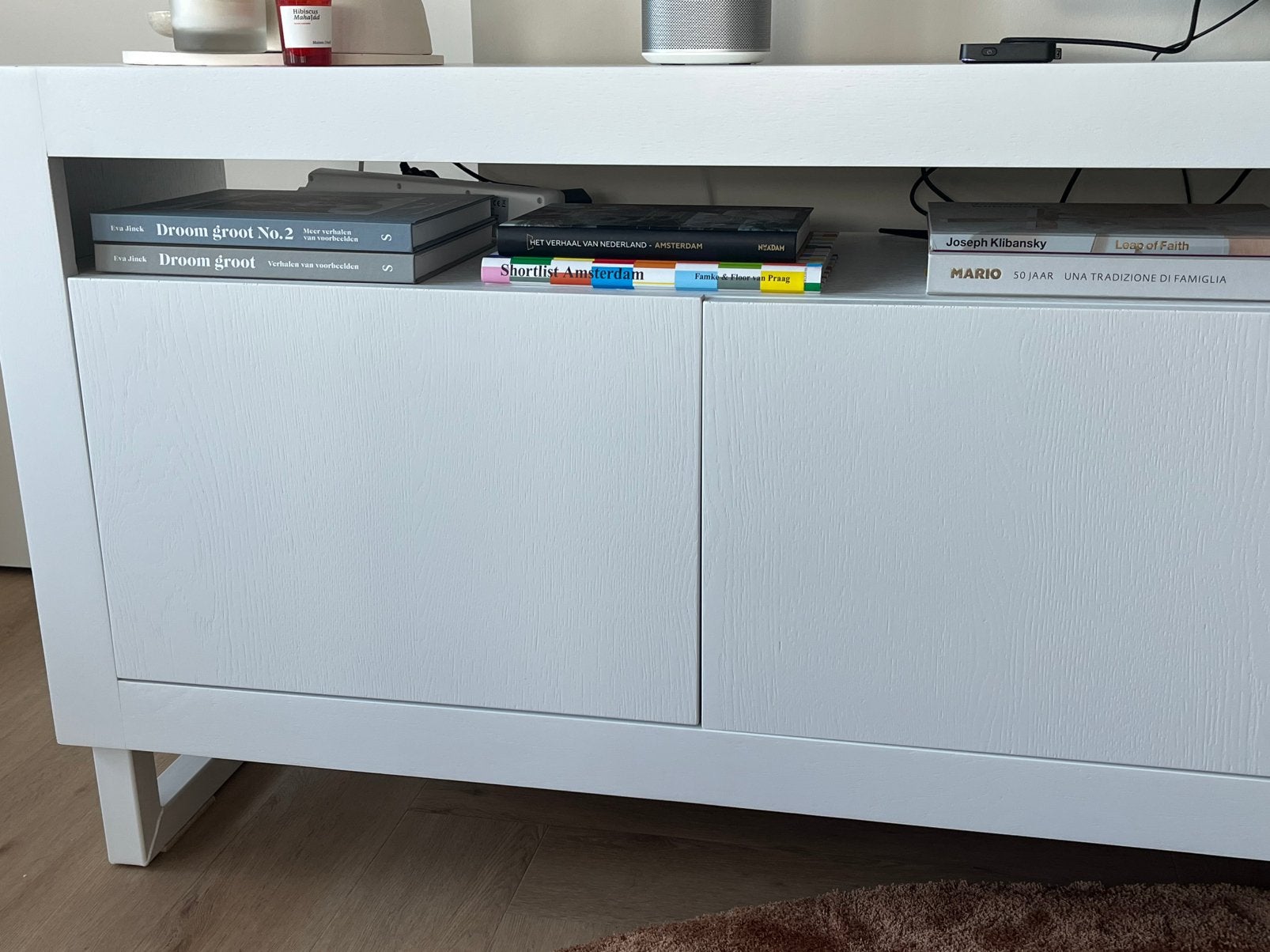 Dressoir of tv-meubel, Ophalen, Eikenhout, Zo goed als nieuw, 200 cm of meer