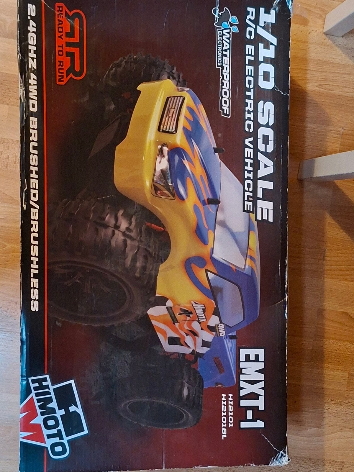 RC Auto Himoto EMXT-1 met 2 kappen en 2 accu's, Elektro, Gebruikt, Auto offroad, Ophalen of Verzenden
