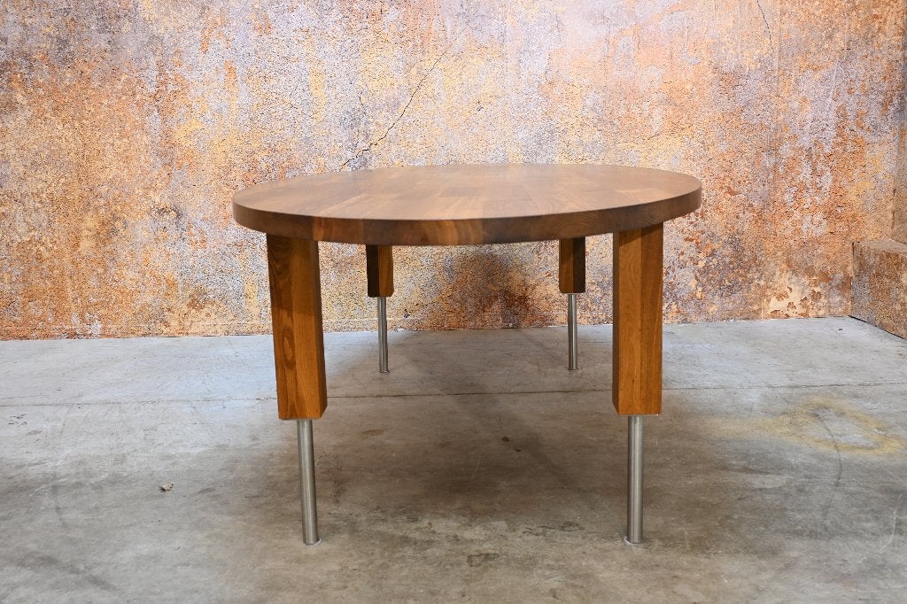 ZGANieuw Pilat & Pilat houten design eettafel type Jelle, Overige materialen, Pilat & Pilat, 200 cm of meer, Zo goed als nieuw