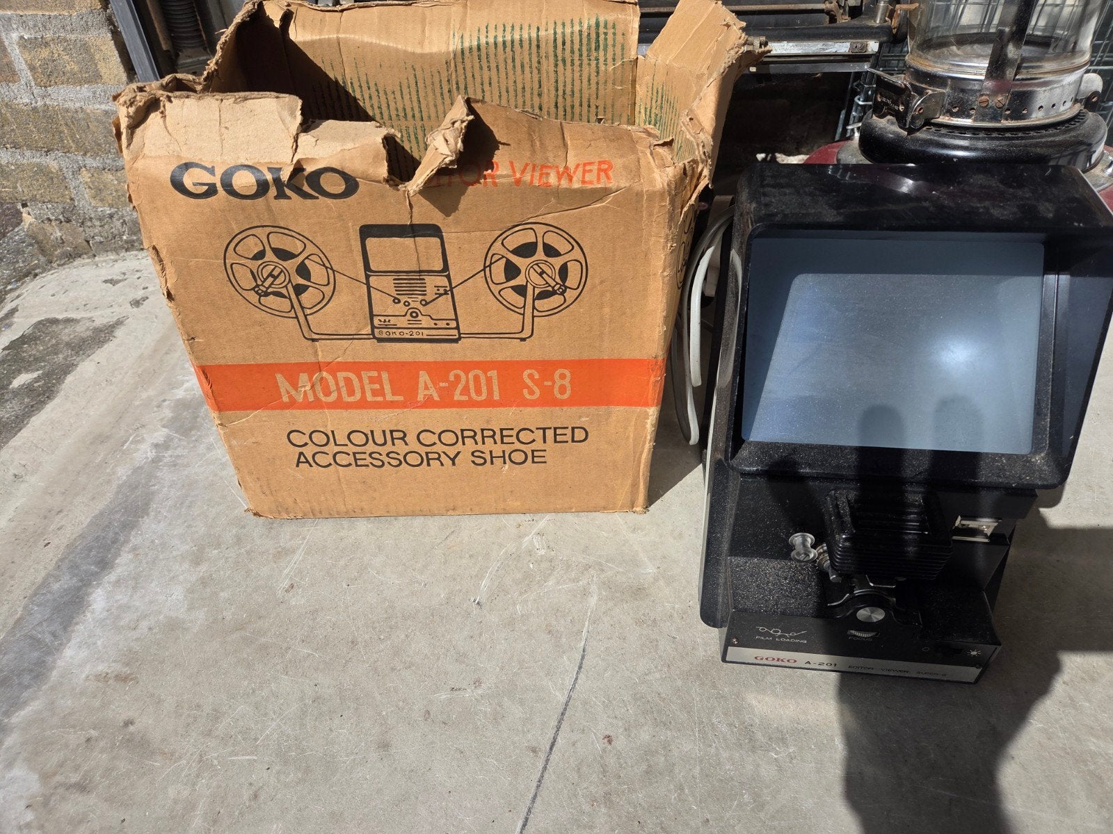 Goko Model A-201 S-8 Film Viewer met doos, Gebruikt, Overige typen, Overige soorten, Ophalen