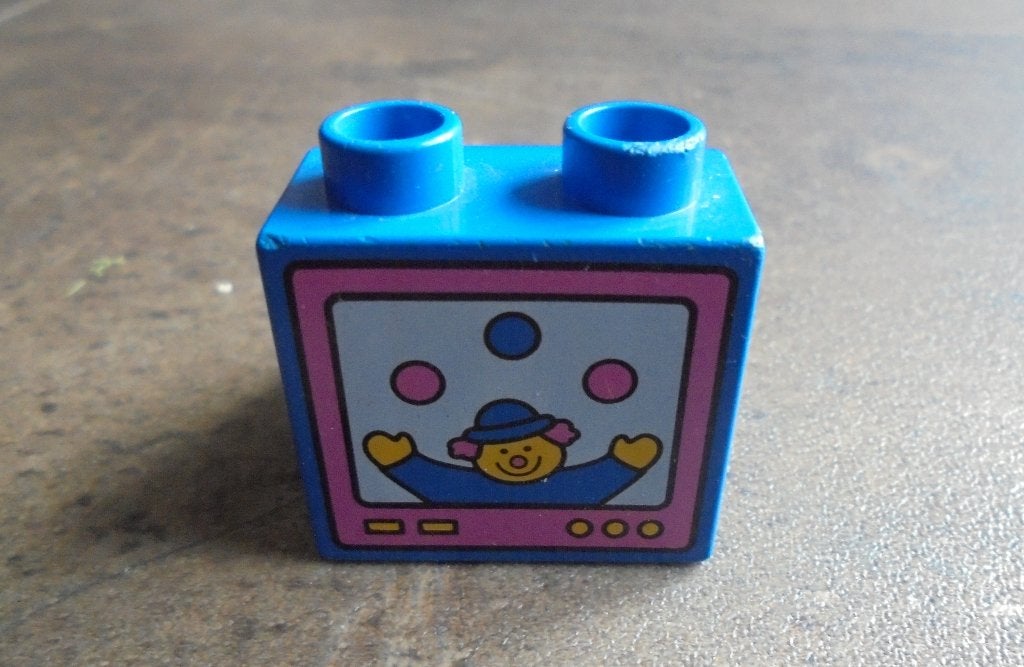 Lego Duplo Brick 2x2x1,5 Slope 45 (zie foto's), Ophalen of Verzenden, Gebruikt, Losse stenen, Duplo