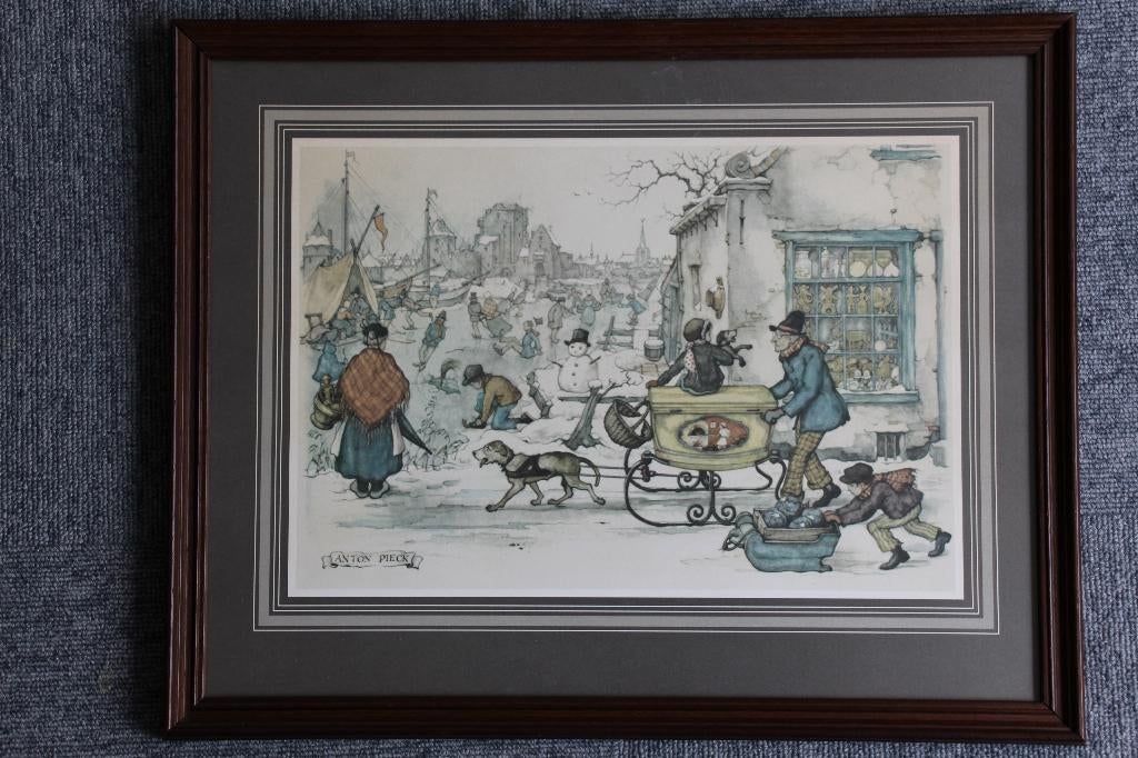 Anton Pieck schilderij, Ophalen of Verzenden