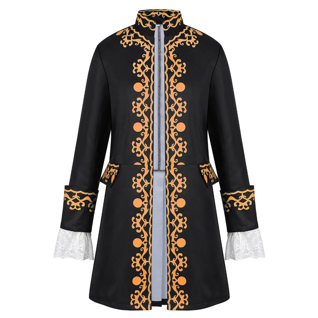 Zwarte lange victoriaanse heren jas, Verzenden, Nieuw, Overige maten, Kleding