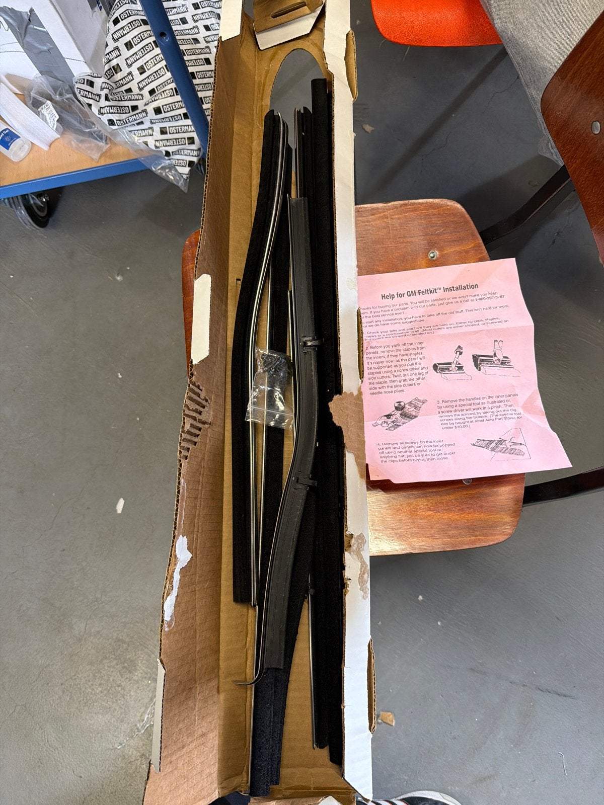 Windowfelt Kit 2 Deurs Hardtop 1967 - The Parts Place Inc., Nieuw, Ophalen of Verzenden, Nvt, Nvt