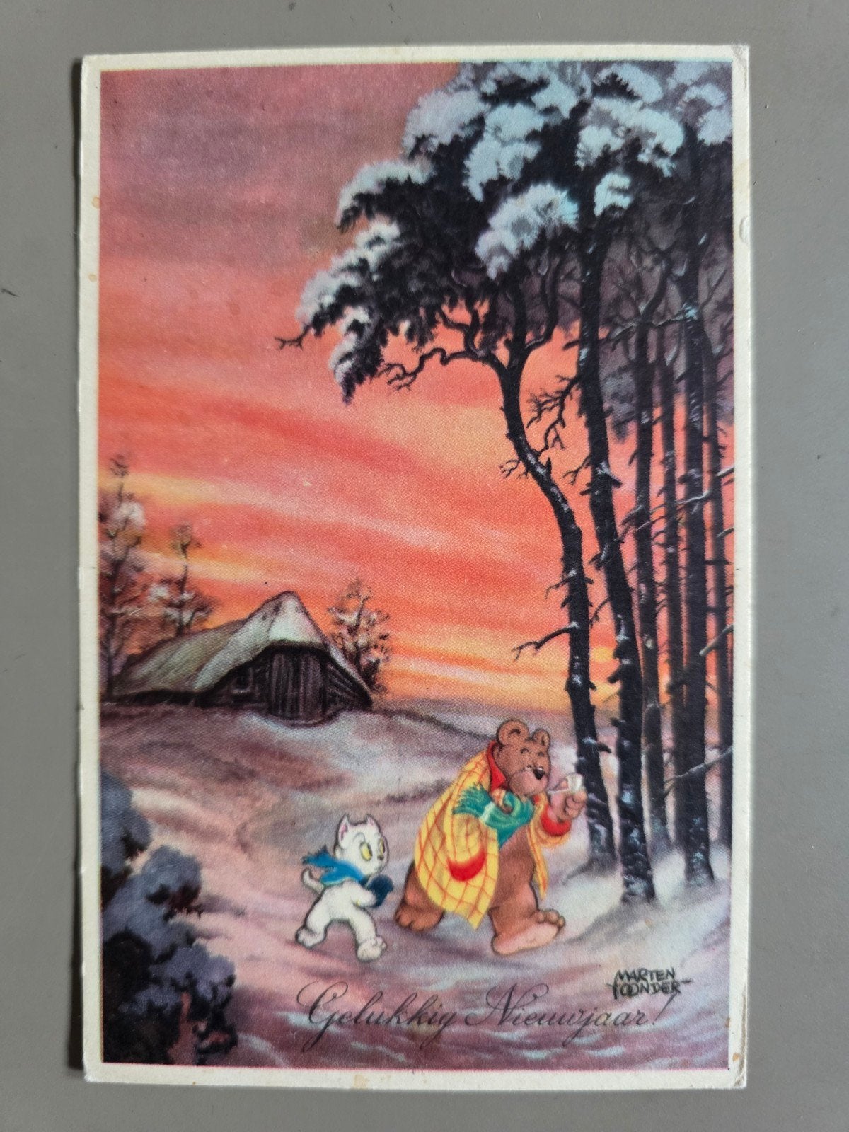 47) ORIGINELE ANSICHTKAART TOM POES - MARTEN TOONDER, Verzenden, Olivier B, Bommel en Tom Poes, Zo goed als nieuw, Overige typen