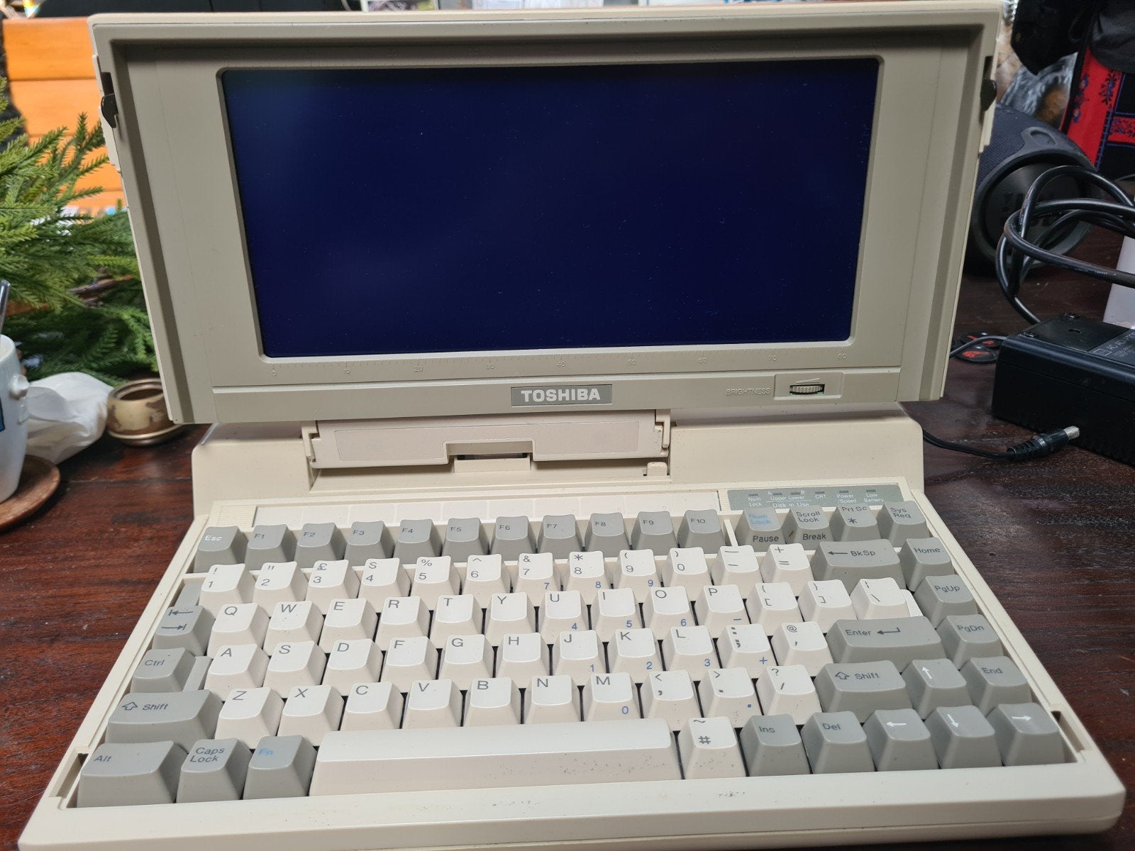 Vintage Toshiba T2200  Laptop met Printer en Koffers, Computers en Software, Ophalen of Verzenden, Toshiba