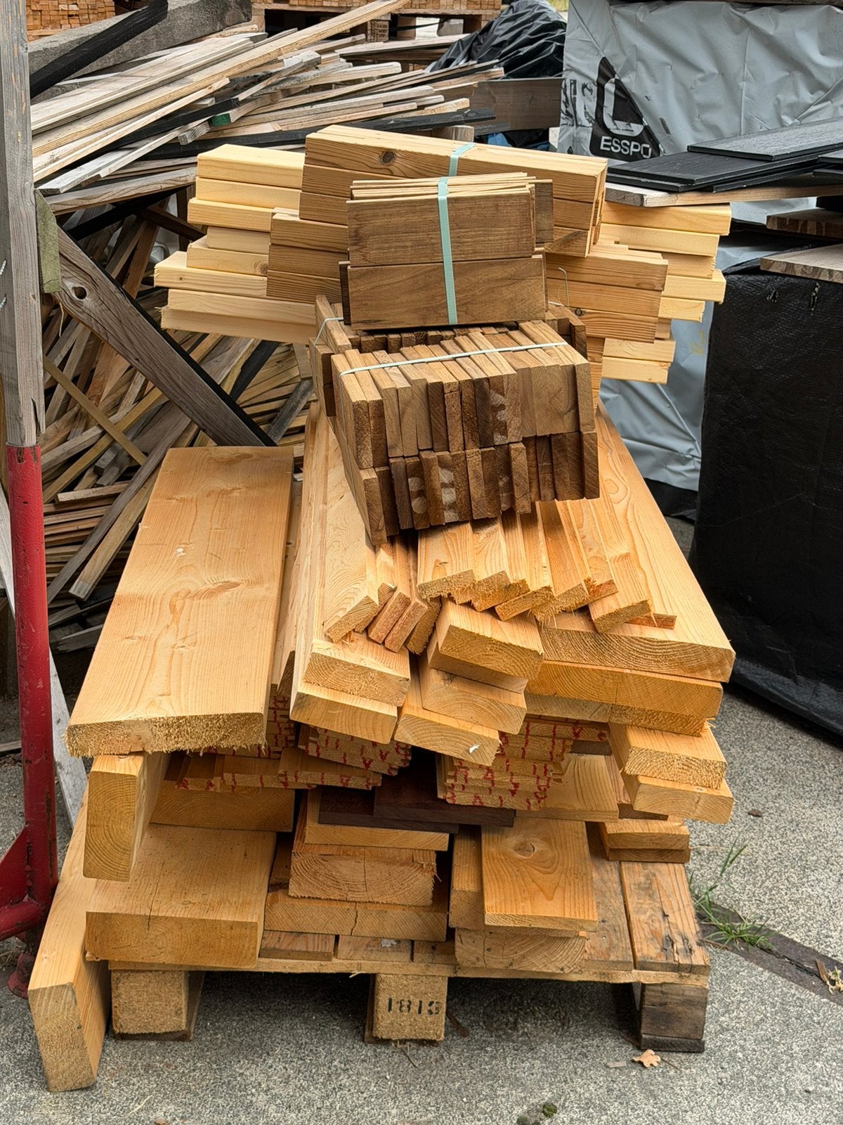 Stapeltje brandhout, Ophalen, Zo goed als nieuw, 50 mm of meer, Pallet