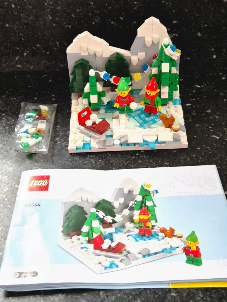 Lego 40564 Kerst/ Wintertafereel met elfjes, Overige thema's, Lego, Ophalen of Verzenden, Zo goed als nieuw